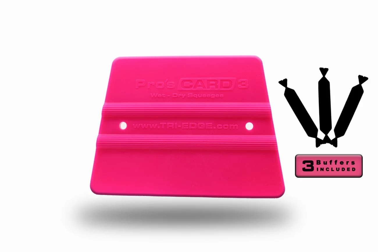 Pro's Card 3 Fluorescent Pink with 3 Buffers Ti-1730