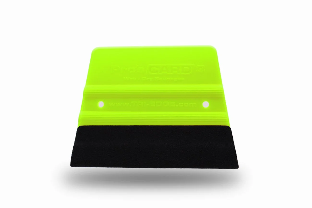 Pro's Card 3 Fluorescent Yellow with Double Suede Buffer Ti-2050