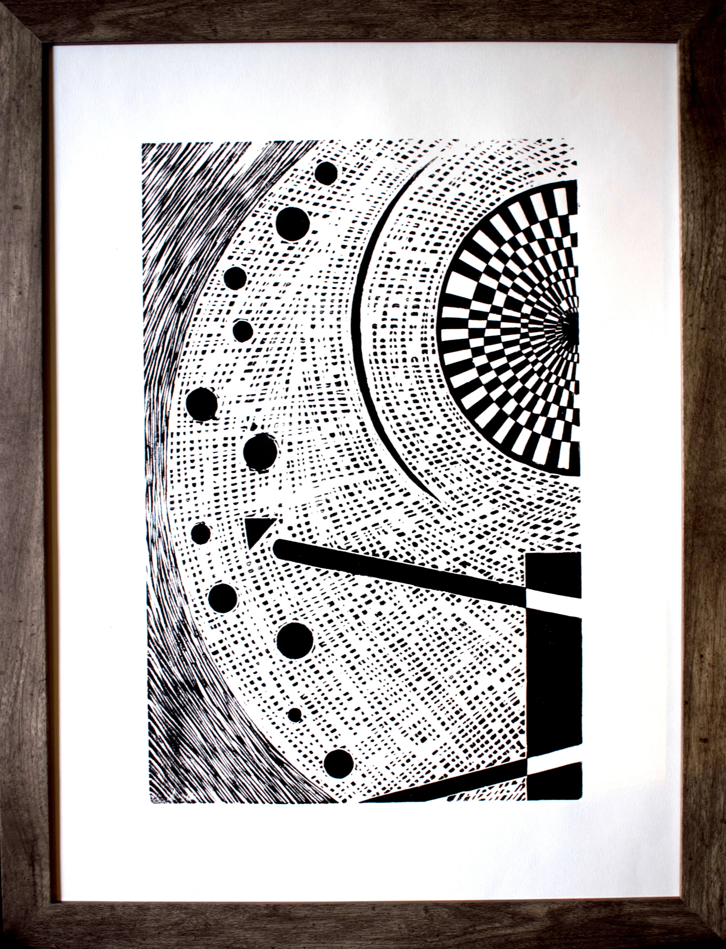 "On Becoming Empty" #1 left framed