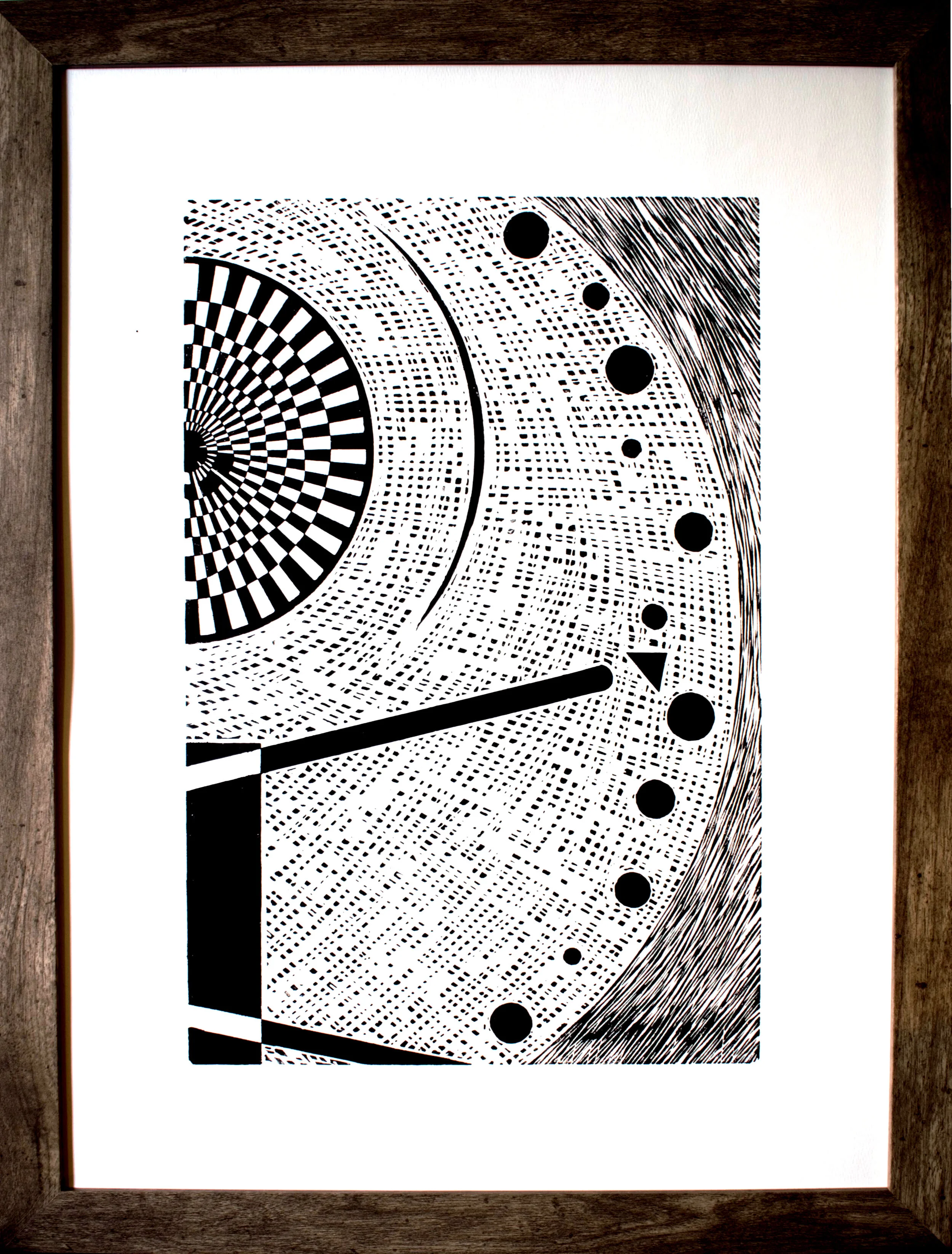 "On Becoming Empty" # 1 right framed