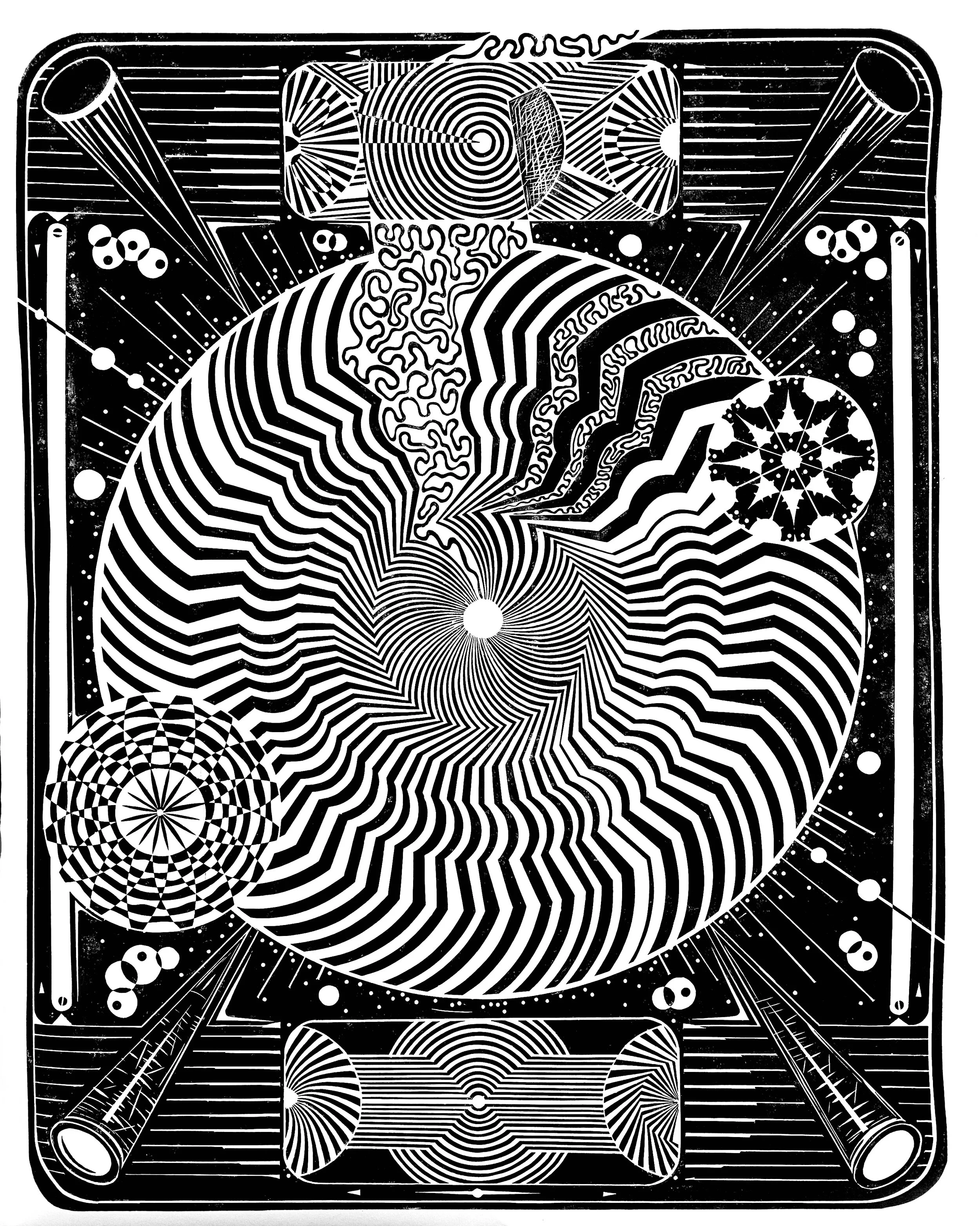 Blueprint Of The Spiritual Universe 0,  26"X36"