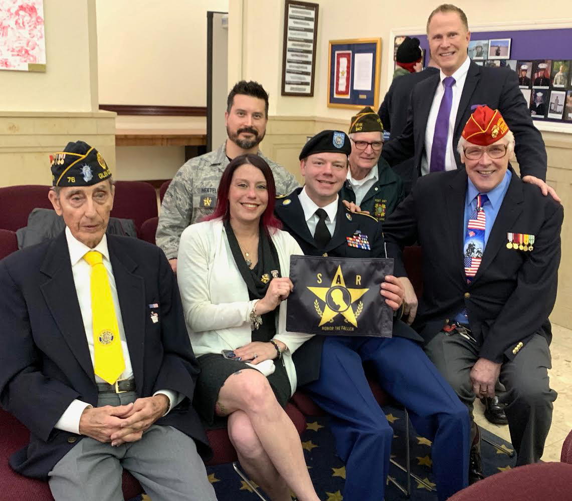 Local supporters at a SAR Flag presentation to the City of Glen Cove on Long Island, NY.   This was the first city in the nation to officially adopt the SAR Flag. 