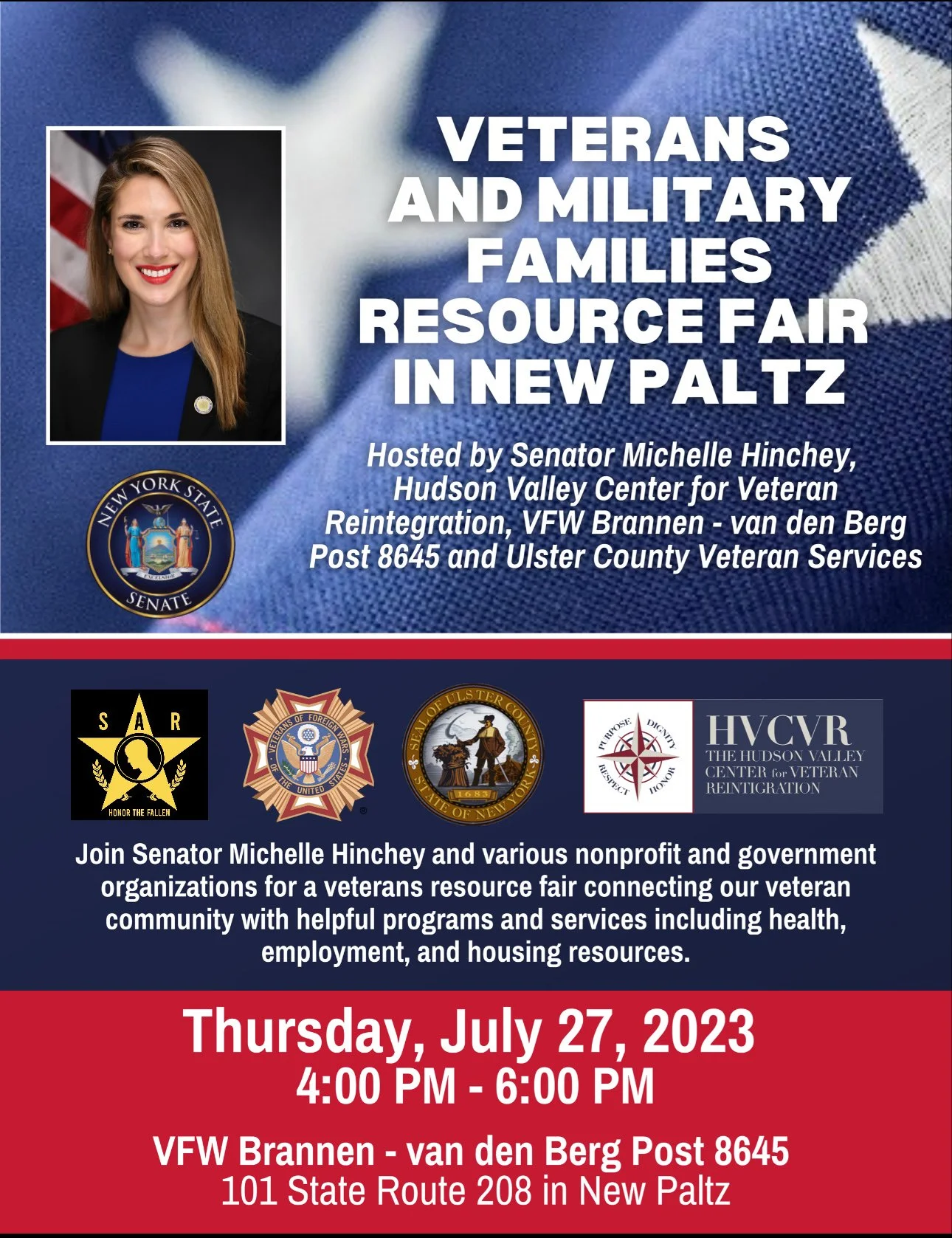 Veterans and Military Families Resource Fair in New Paltz, NY