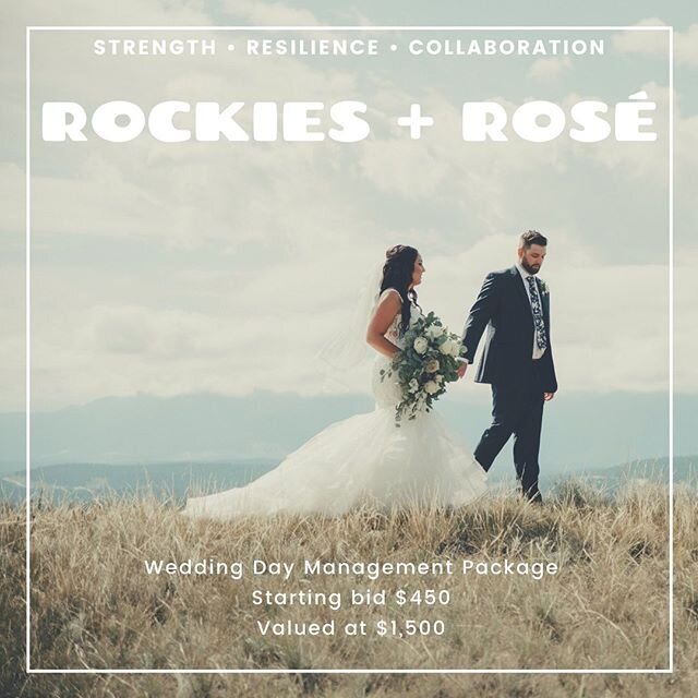 Guys and gals! 💍🥂
Check out this auction item: Day-of Wedding coordination package provided by @rockiesandrose events. Wedding can take place in Columbia Valley, Banff, Canmore, Golden or Emerald Lake. 
All funds to support the @columbiavalleycommu