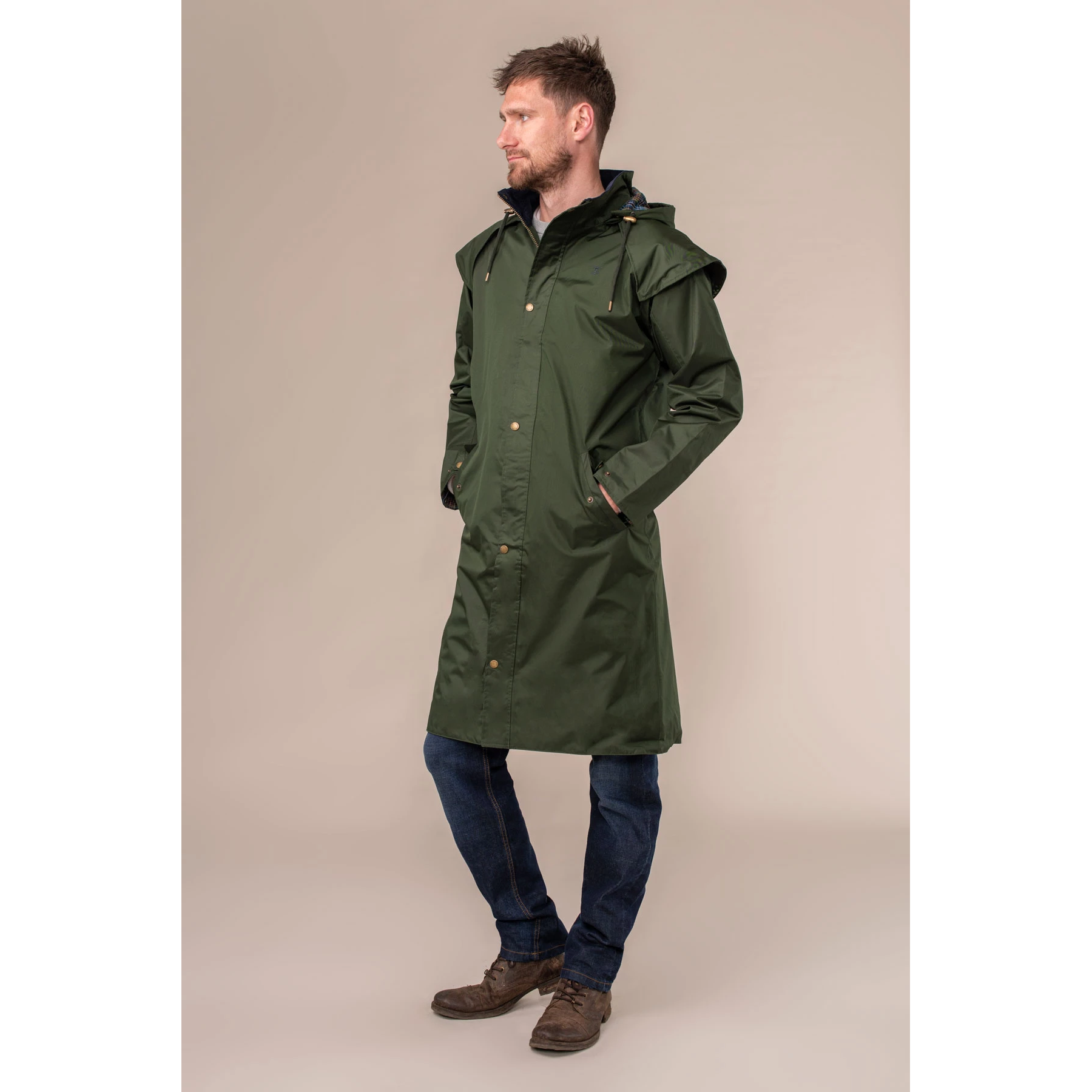 LightHouse Men's Stockman Full Length Rain Coat
