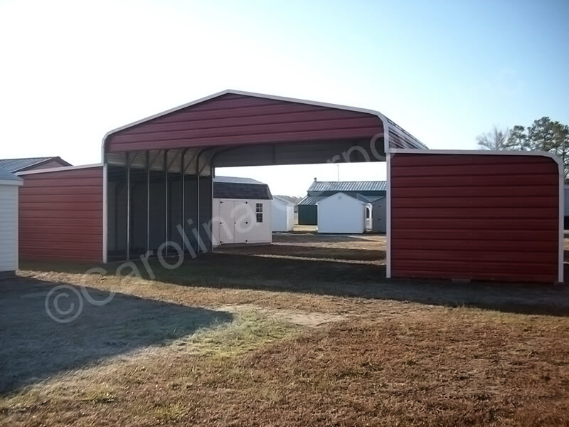 Regular Roof Style Horse Barn with Horizontal Gables and Ends