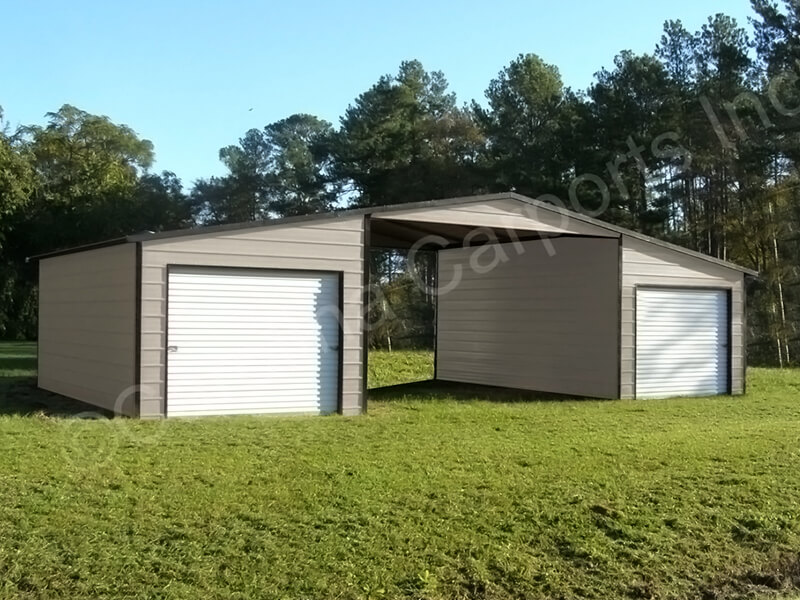 Boxed Eave Roof Style Seneca Barn Two Enclosed Lean To's