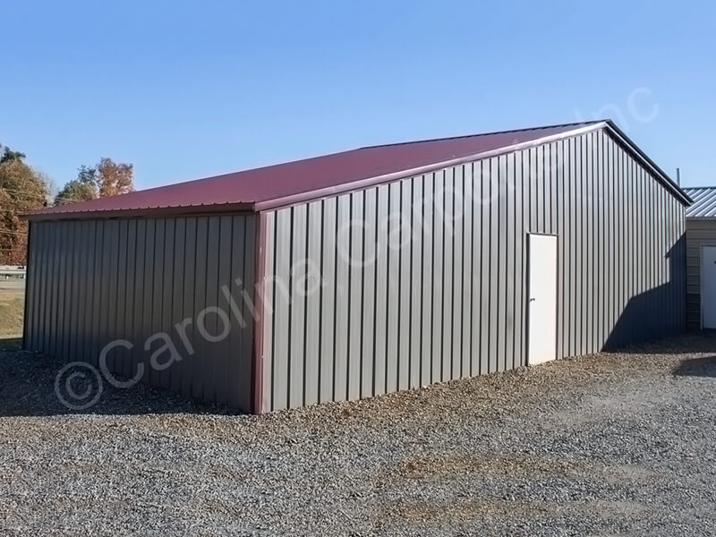 All Vertical Roof Style Seneca Barn Fully Enclosed All Around