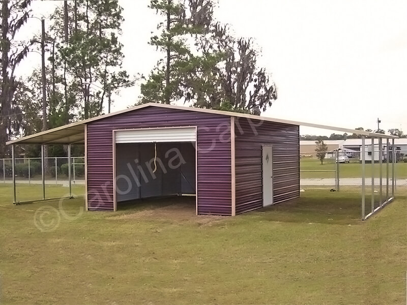 Boxed Eave Roof-Style Seneca Barn Main Building Fully Enclosed