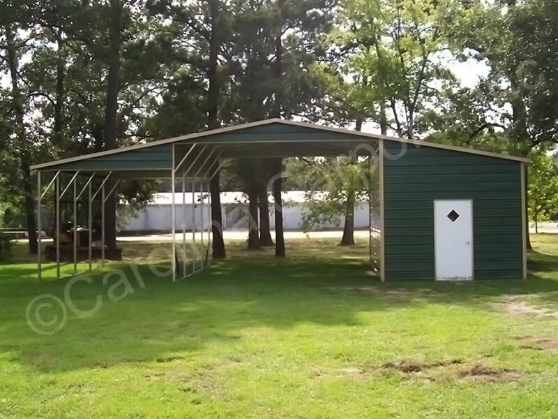 Boxed Eave Roof Style Seneca Barn One Fully Enclosed Lean To