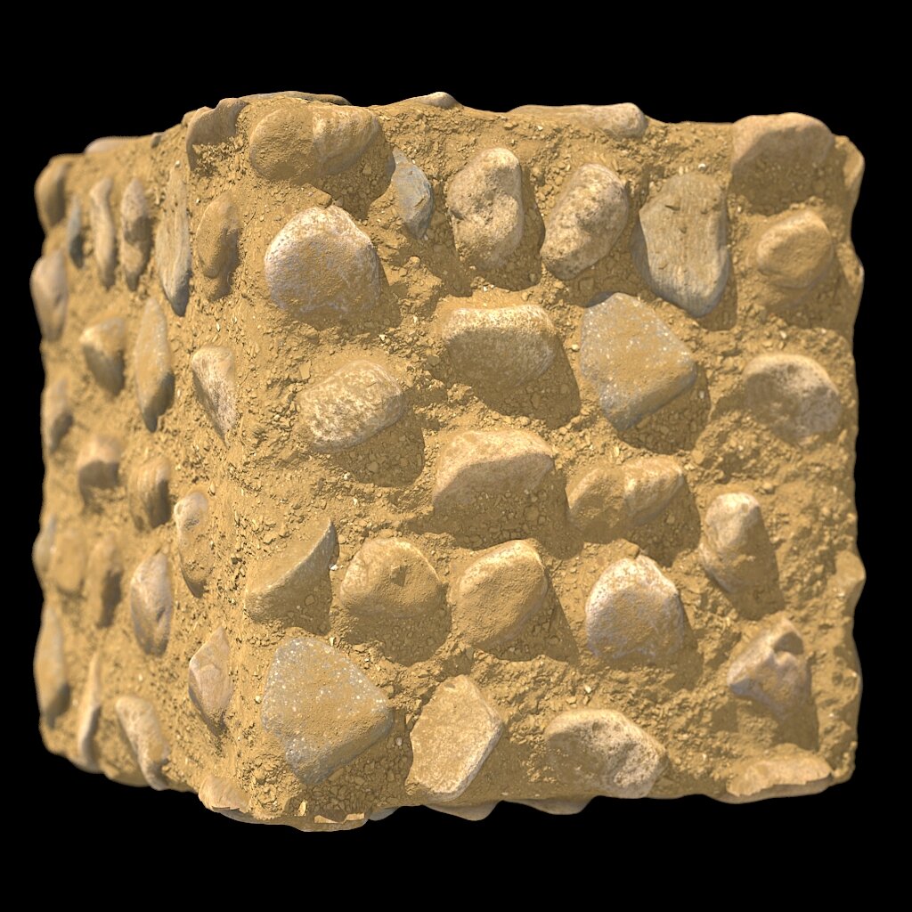 Resulting Material (seamlessly tiled) - Rendered in Octane