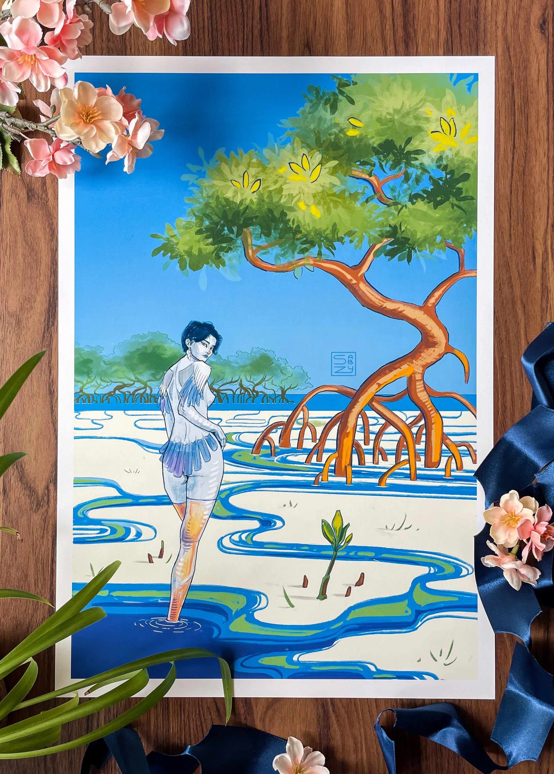 Rooted in the Blue - Matte Art Print