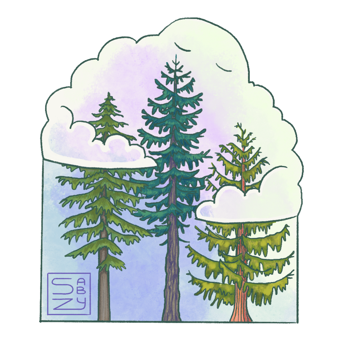 PNW Sticker Illustrations