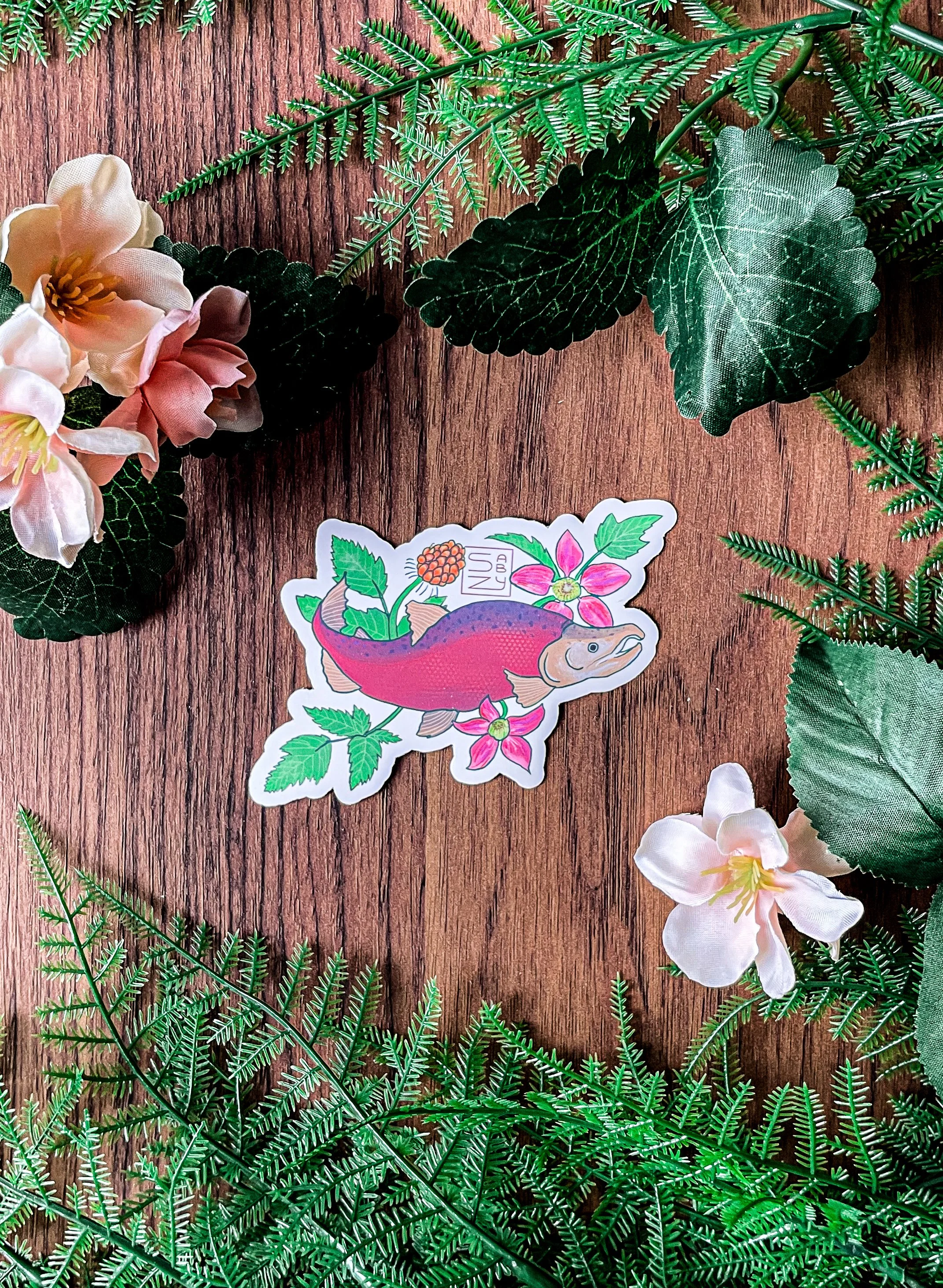 Salmonberry Sticker