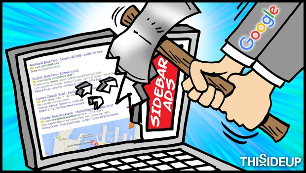 Google Axe Right-Hand Sidebar AdWords Ads