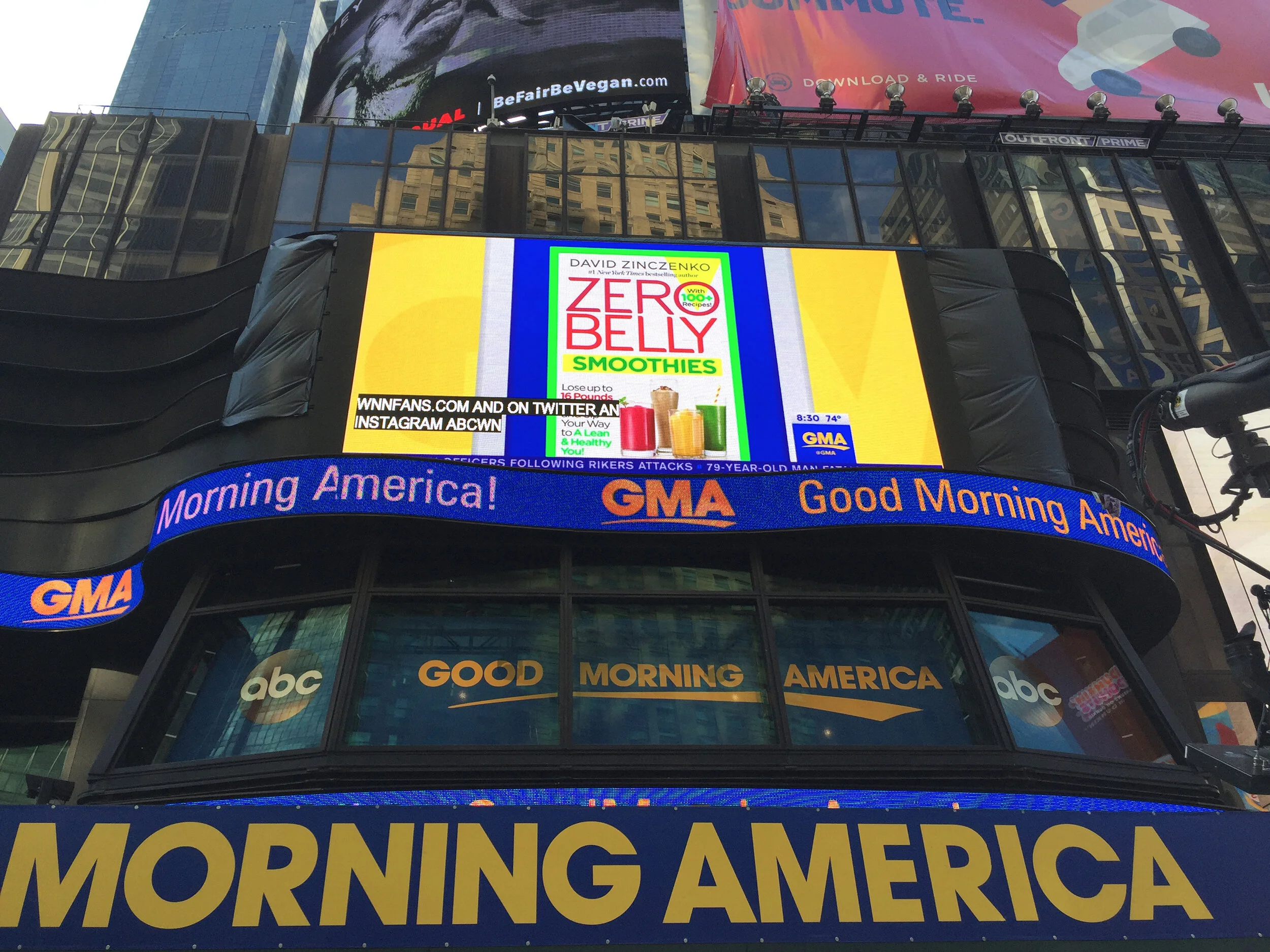  It’s not everyday that you get to see a book you’ve designed on a billboard in Times Square! 