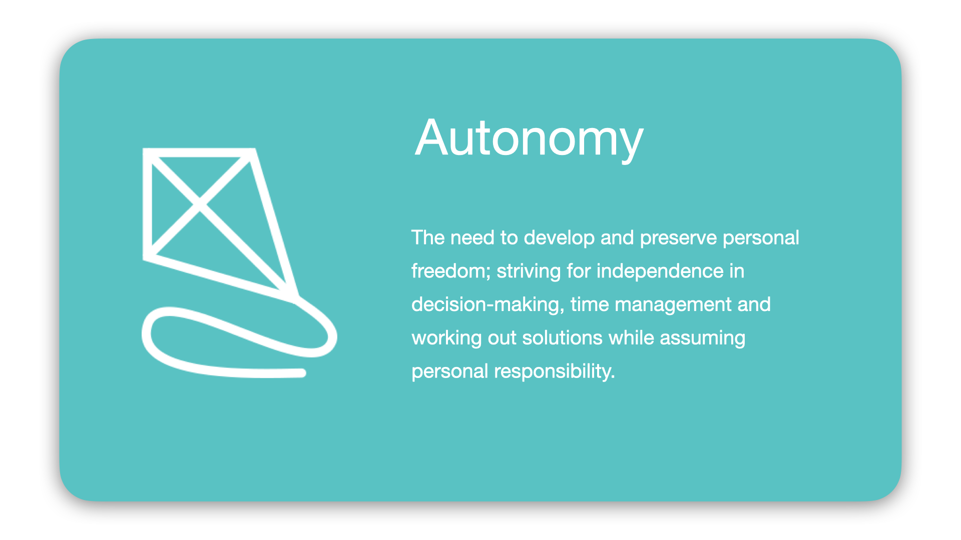 Intrinsic Motivator: Autonomy