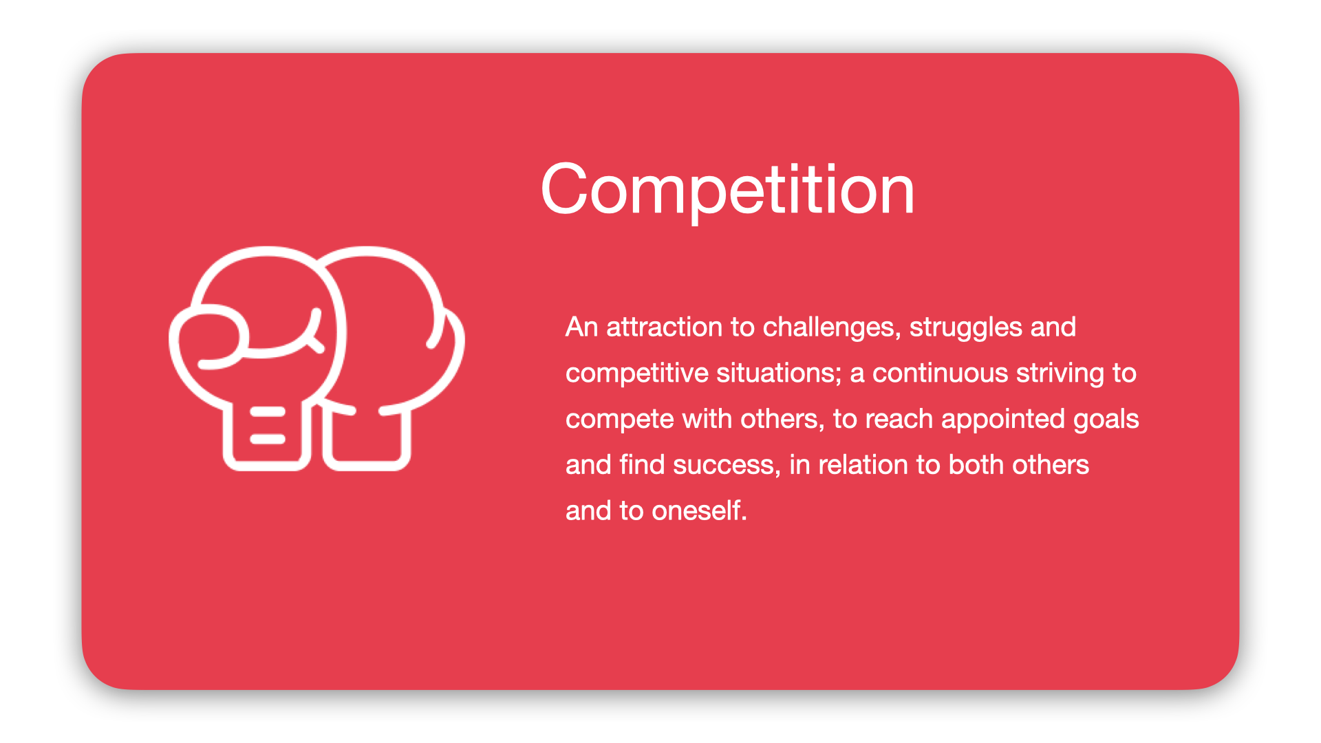 Intrinsic Motivator: Competition