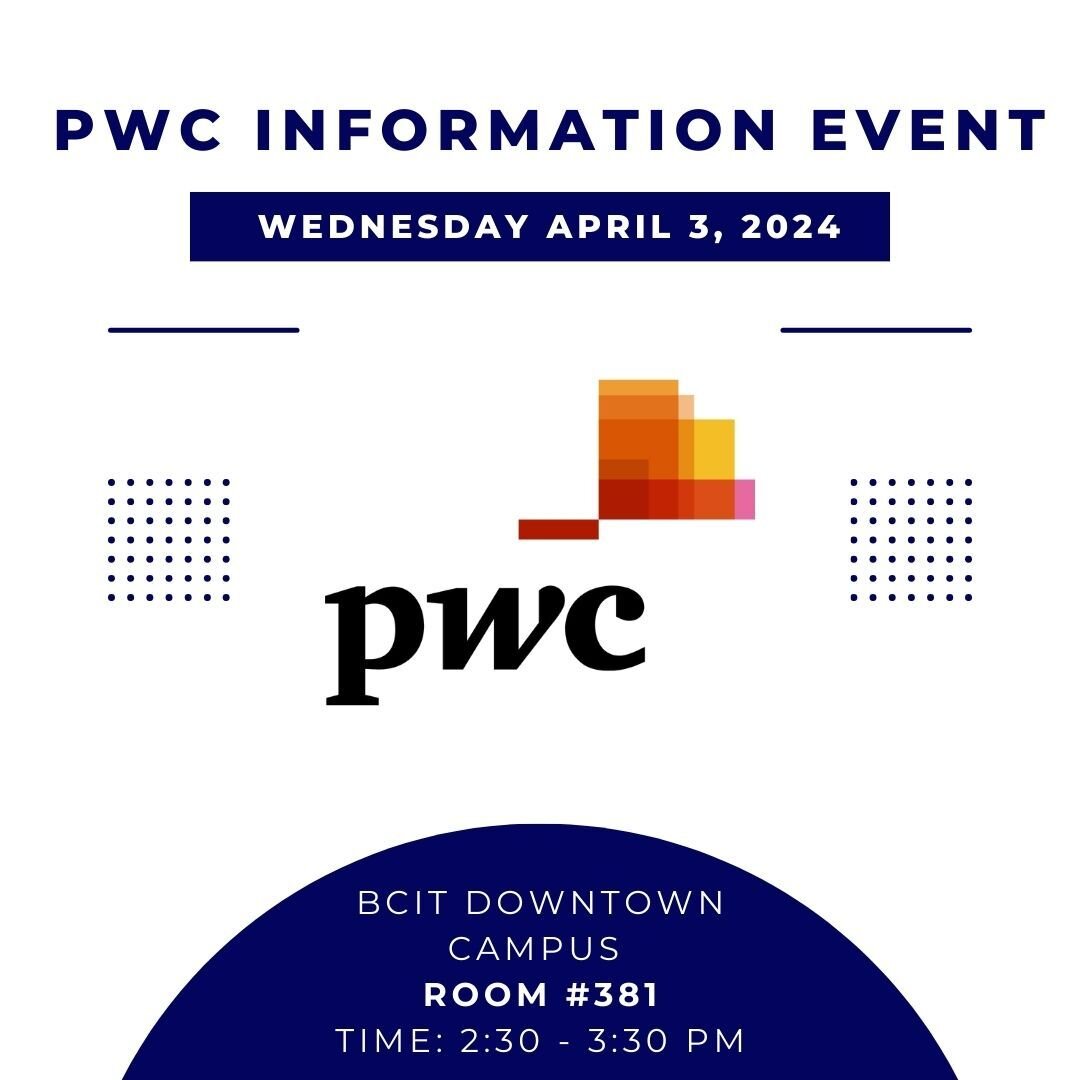 Spring recruit is here, and we have another info session coming up! Come join us at the info session hosted by PwC. The session will begin with a presentation from PwC showcasing the work they do along with some insights on becoming a potential candi