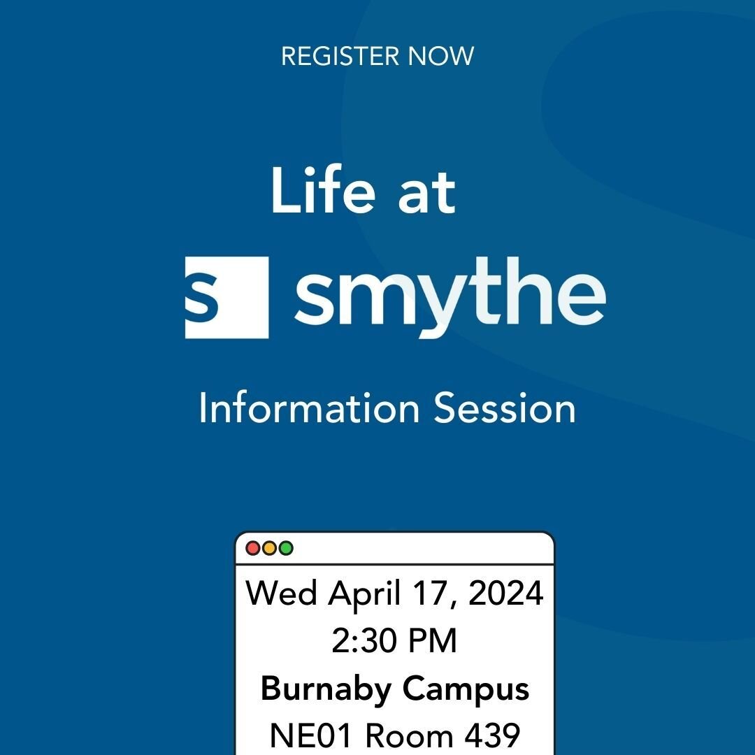 Have you ever wondered what it would be like to work at Smythe?

Come join us at the Life @ Smythe Information Session, featuring panellists who will share their experiences and answer questions. You will also have the chance to network with the pane
