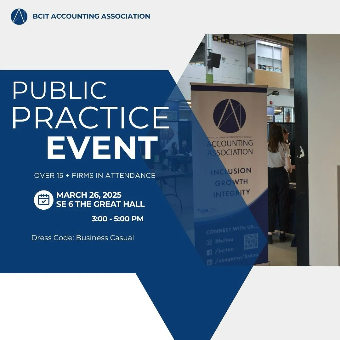Would you like to connect with multiple public practice firms in the Greater Vancouver Area at this event? If so, the BCITAA invites you to join us for our annual Public Practice Networking Event!

Take the opportunity to network with over 15 public 