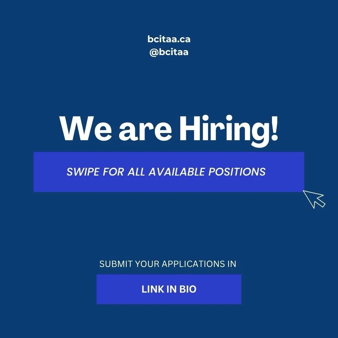 New school year, new opportunities. 💼 Ready to step into leadership?

Applications for the BCITAA 2026/2027 Executive Team are officially OPEN! We are looking for driven, enthusiastic students to help us plan epic events, connect with industry leade