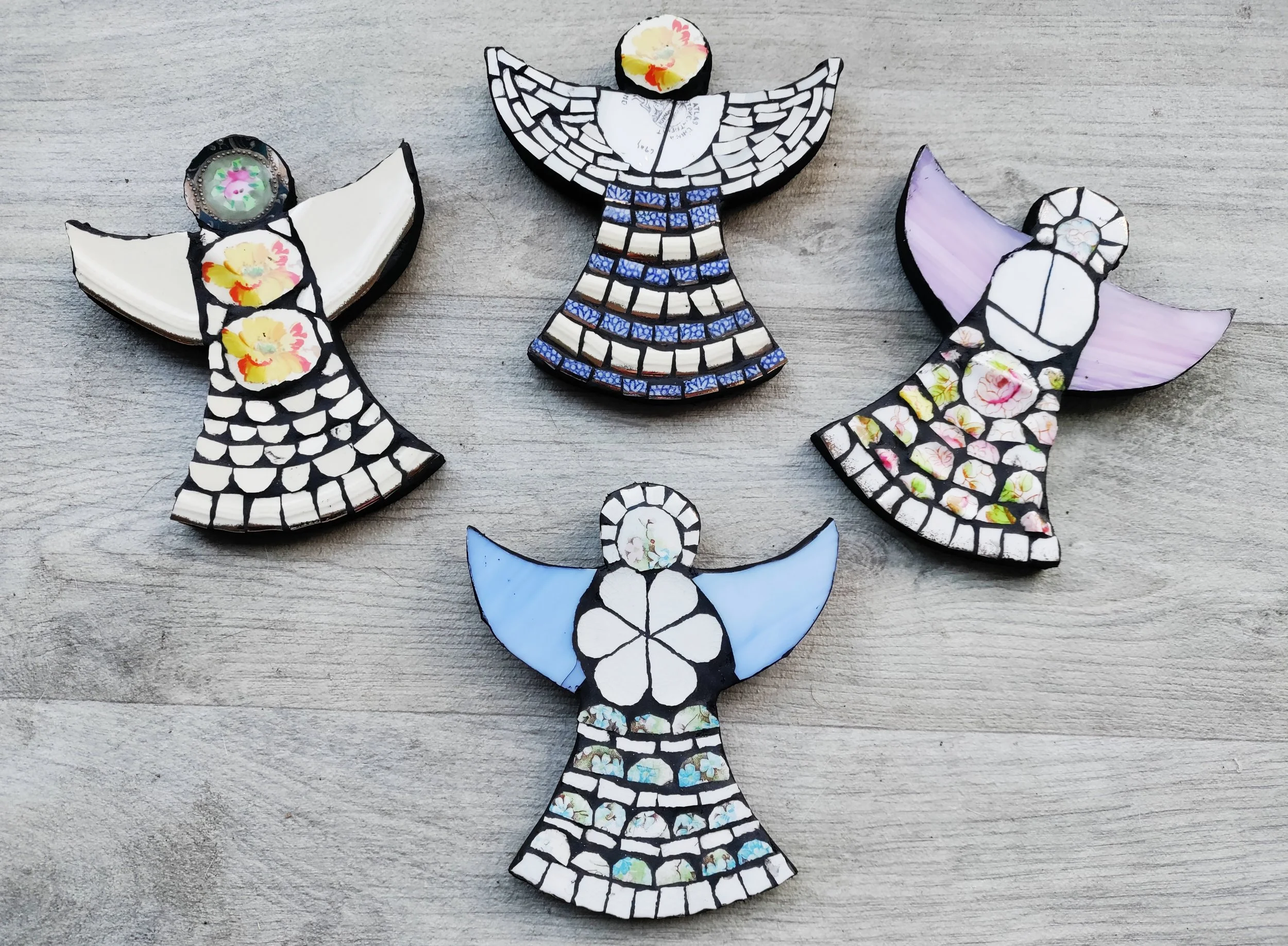 Mosaic Christmas Ornaments