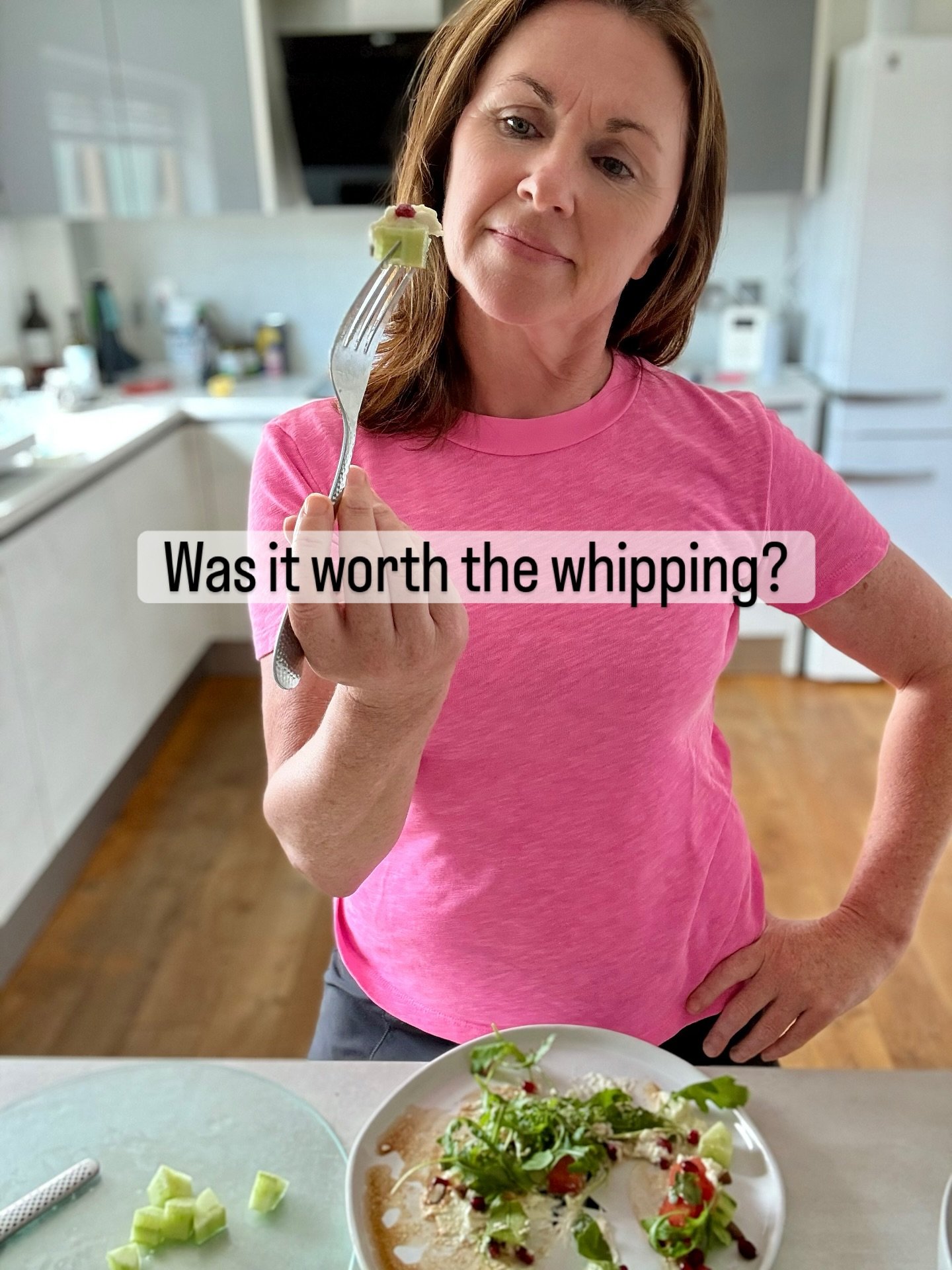 A moment of cooking reflection 🥄 

Tried my hand at whipped feta and now I&rsquo;m wondering if the extra effort (and mess) was really necessary 🙄

I&rsquo;m usually all over my own kitchen creations - because as most of you know I LOVE food but ne