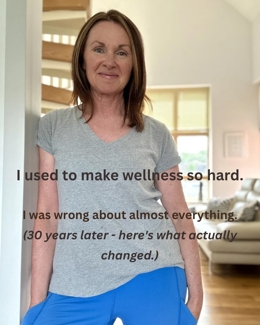 Thirty years of making wellness harder than it needed to be 🙄😂

The protocols. The all or nothing thinking. The morning routines I lasted three days on. The guilt every time I missed a session or didn&rsquo;t eat amazingly! Thankfully those days ar