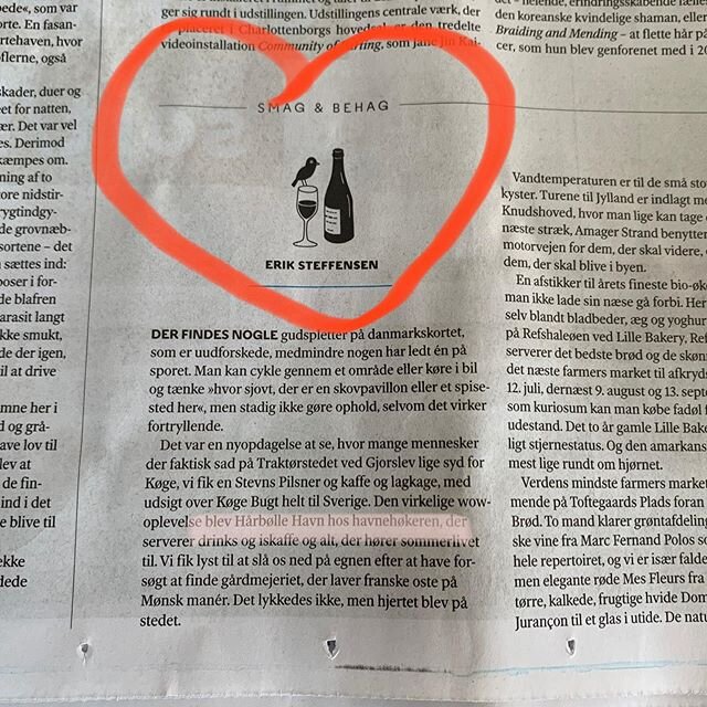 Det er åbenbart vores dag idag 🙏🏻Erik Steffensen@weekendavisen.dk #wow💙