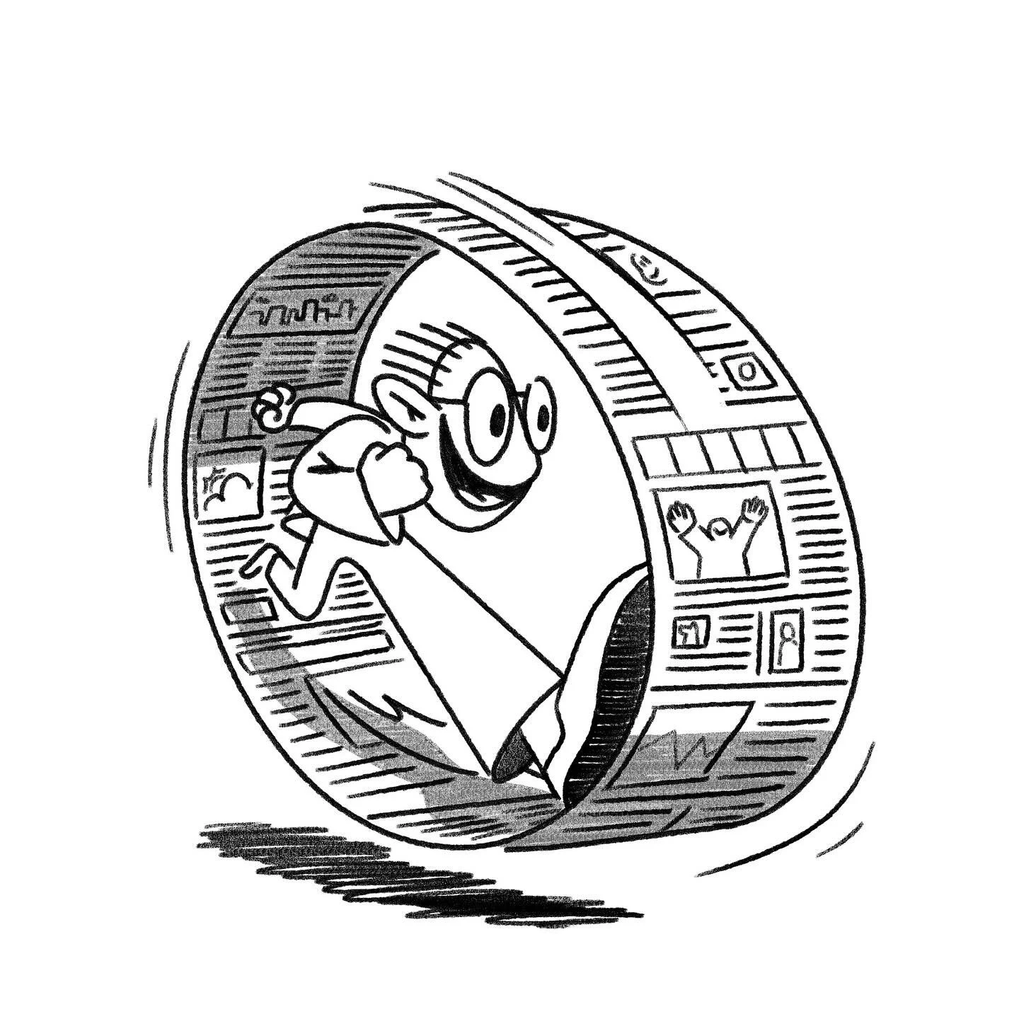 A sketch that didn't make the ✂️🔪🪓

#illustration #illustrator #drawing #newsmedia #scrolling