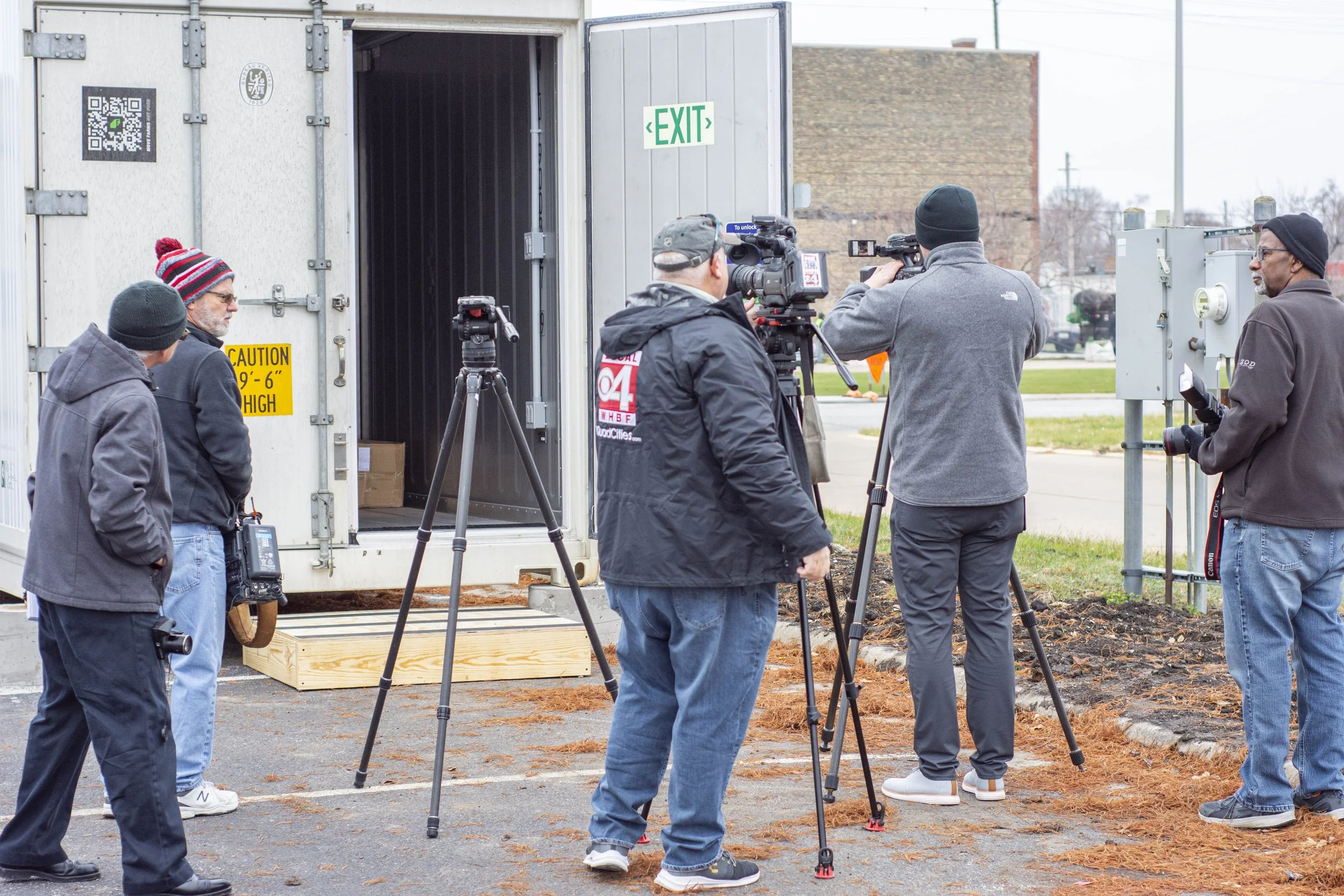 Tapestry Farms celebrates new hydroponics container Tapestry Farms