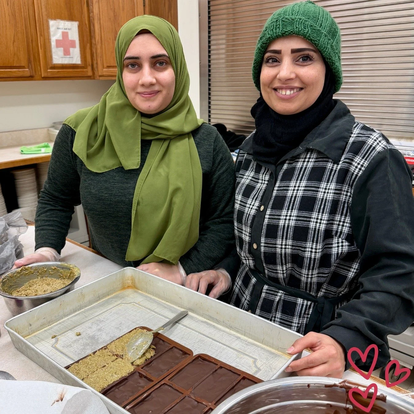 Is it just us, or have you noticed Dubai chocolate popping up everywhere?

Well, not all Dubai chocolate is created equally. Ours is handmade in small batches by Tapestry Farms team members Fatima and Betul using a traditional Arabic recipe. 

See fo