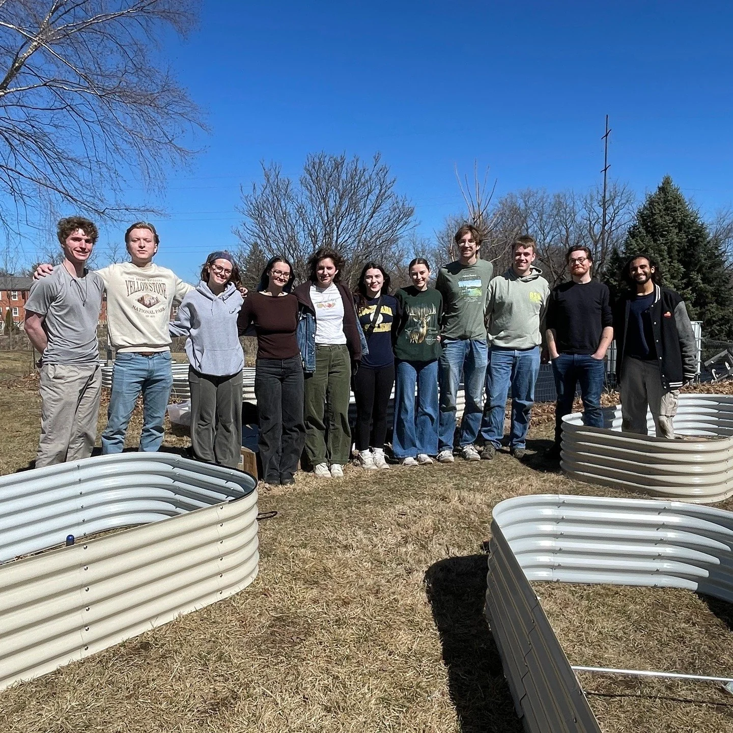 A little bit of sunshine and raised bed construction = one beautiful Sunday. The crew from @augieacres is our very first volunteer crew for the 2026 growing season - we absolutely love it when they come and help. 💙💛

Want to be like Augie Acres and