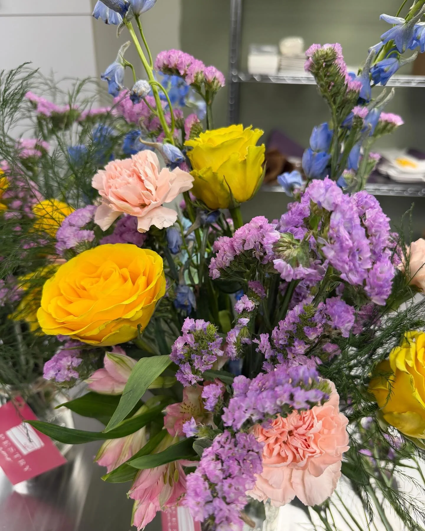 We have a few extra bouquets available today! Stop by before 6 to grab one. We&rsquo;re at 121 W. 12th Street in Davenport. A perfect burst of color on this dreary day! 💐 ($50 - while supplies last!)