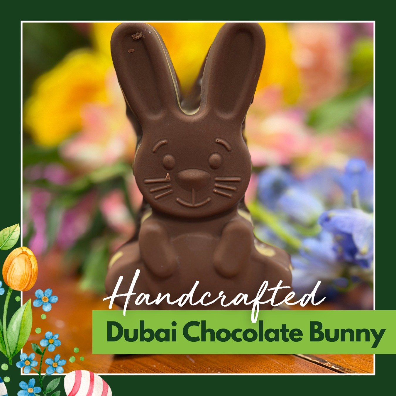 A chocolate bunny&hellip; but better!!!

We&rsquo;re making Dubai Chocolate Bunnies (yes, with pistachio cream and crunch!) just in time for Easter! Purchase yours online (and add a fresh flower bouquet if you&rsquo;re feeling spring-y)! Bunnies and 