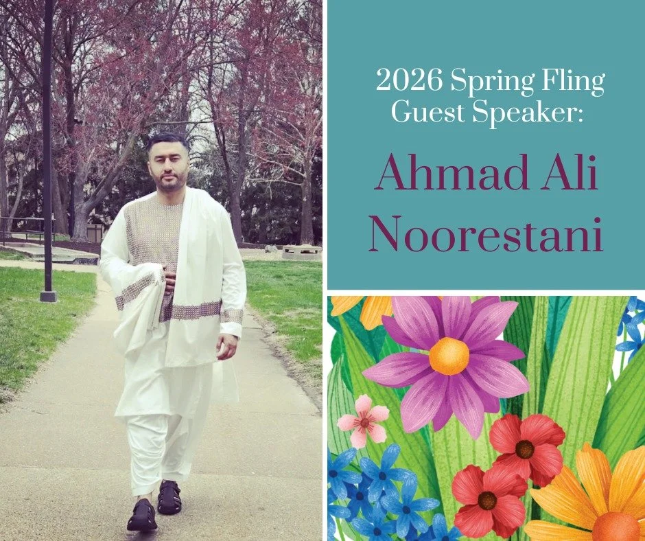 We are deeply honored to welcome Ahmad Ali Noorestani as our guest speaker at this year's Spring Fling. He is trusting us with his words and wisdom, a gift we hold dear.

Born in Afghanistan, Ali grew up during years of conflict and displacement. He 
