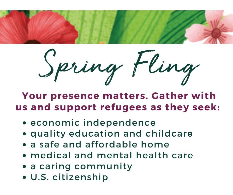 We're just two days away from our biggest event of the year...the Spring Fling! We're so excited to gather with our guests in love and hope to celebrate the beginning of the growing season with food, drinks, music, a silent auction, and a wonderful c