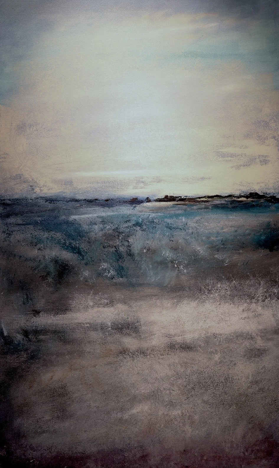 (sold) Winter Isle - acrylic on canvas