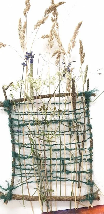 (sold) Woven Grass - grasses and lavender