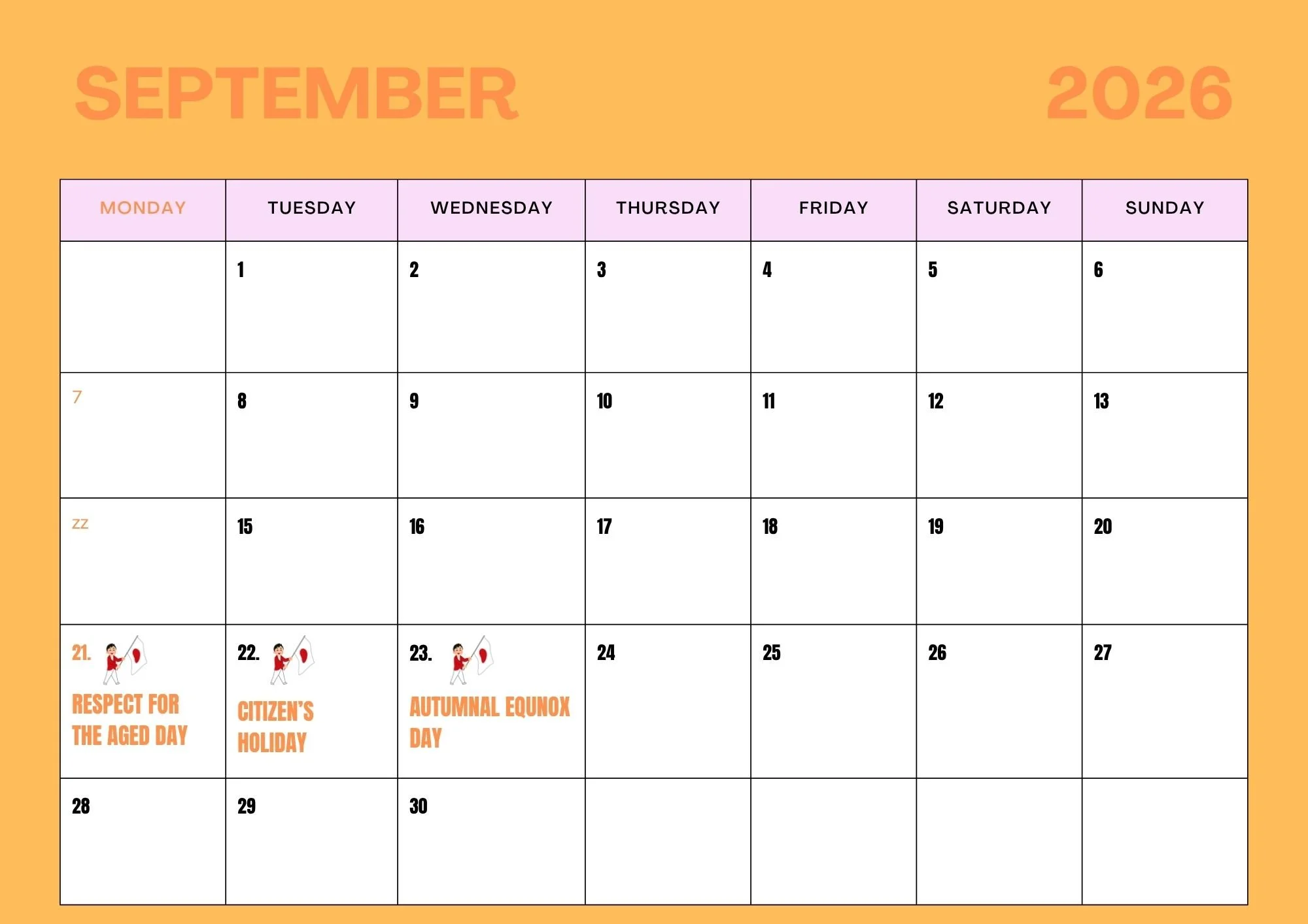 Pink Simple September 2026 Calendar Agenda A4 Document.jpg