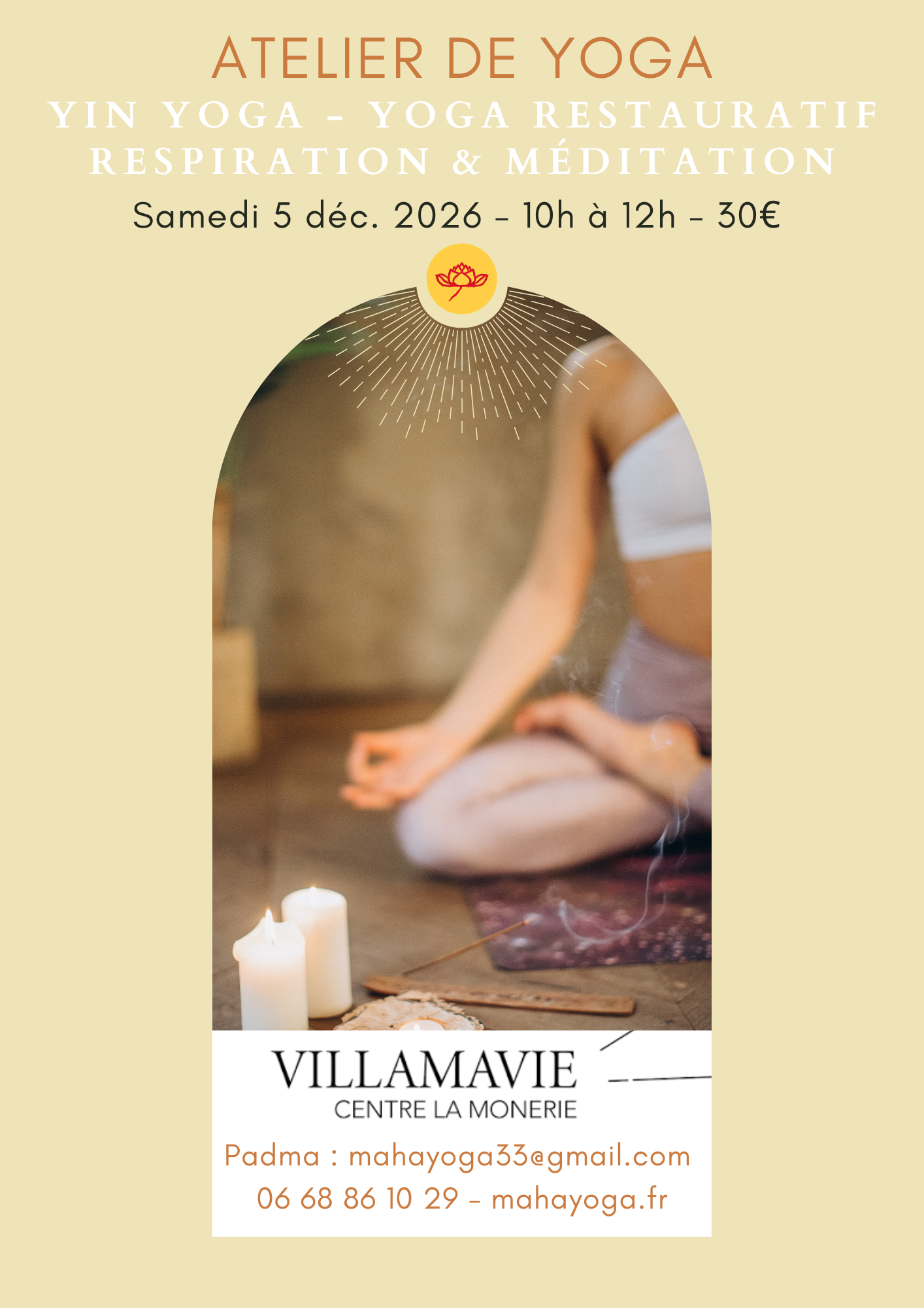 Yin/Restauratif Yoga - Respiration &amp; Méditation
