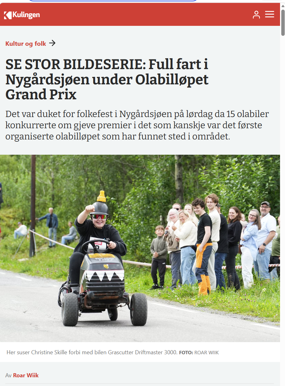 Olabilløpet Grand Prix på Nygårdsjøen 