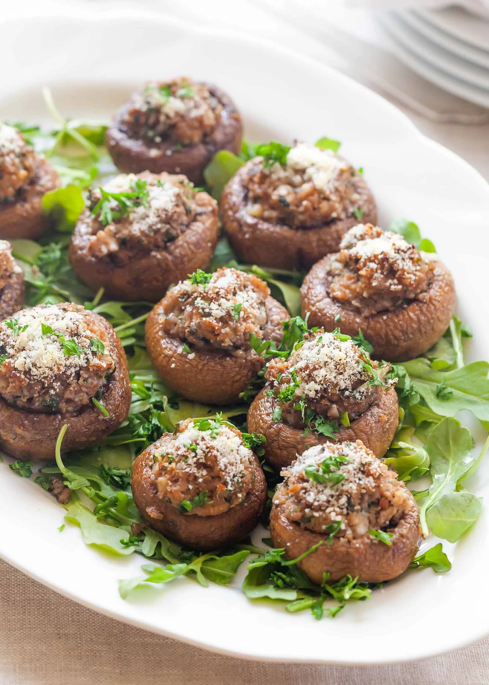 Vegan Stuffed Portobellos