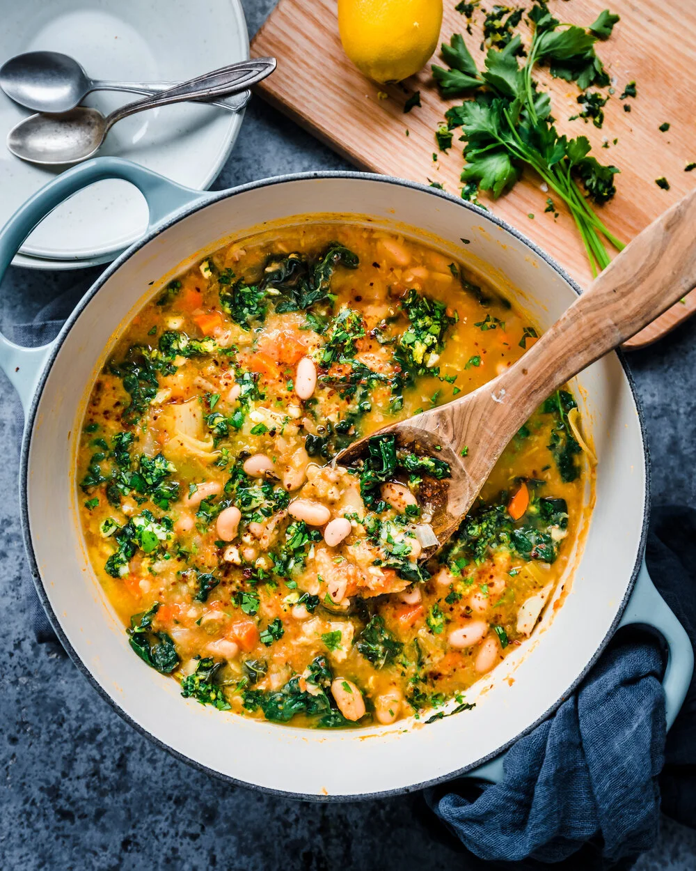 Summer Tuscan Bean Soup