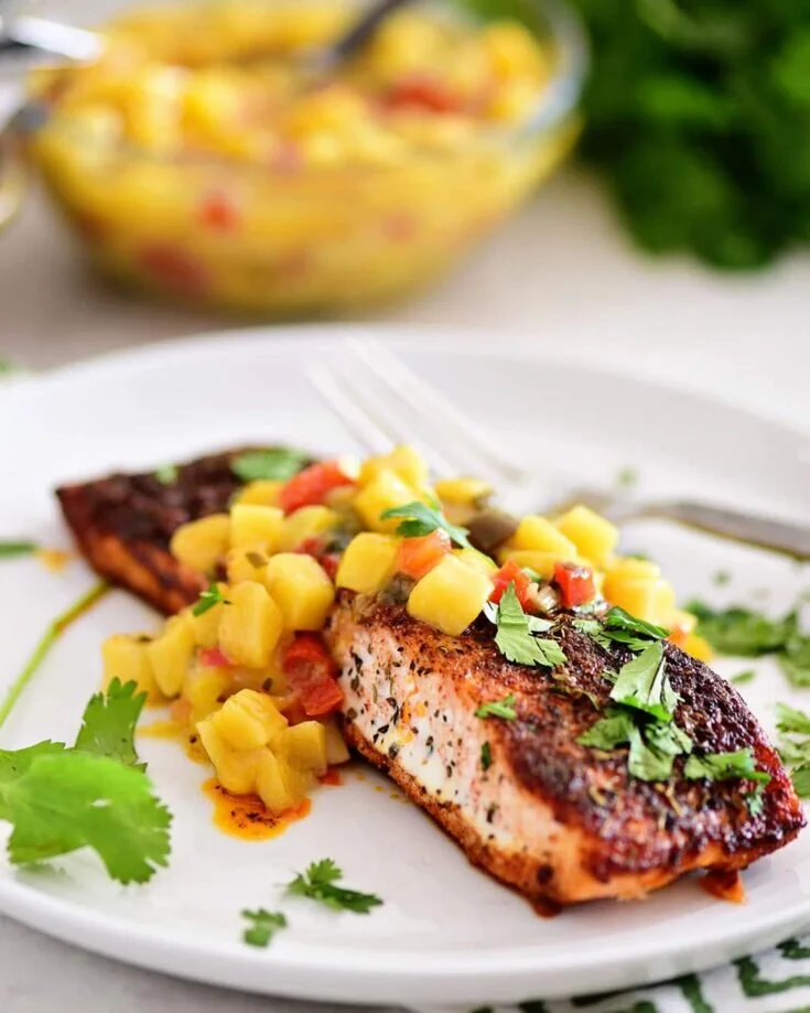 Baked Blackened Salmon with a Mango Dip.jpg