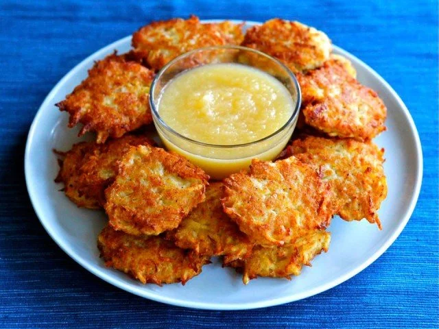 Potato Latkas with Homemade Applesauce.jpg