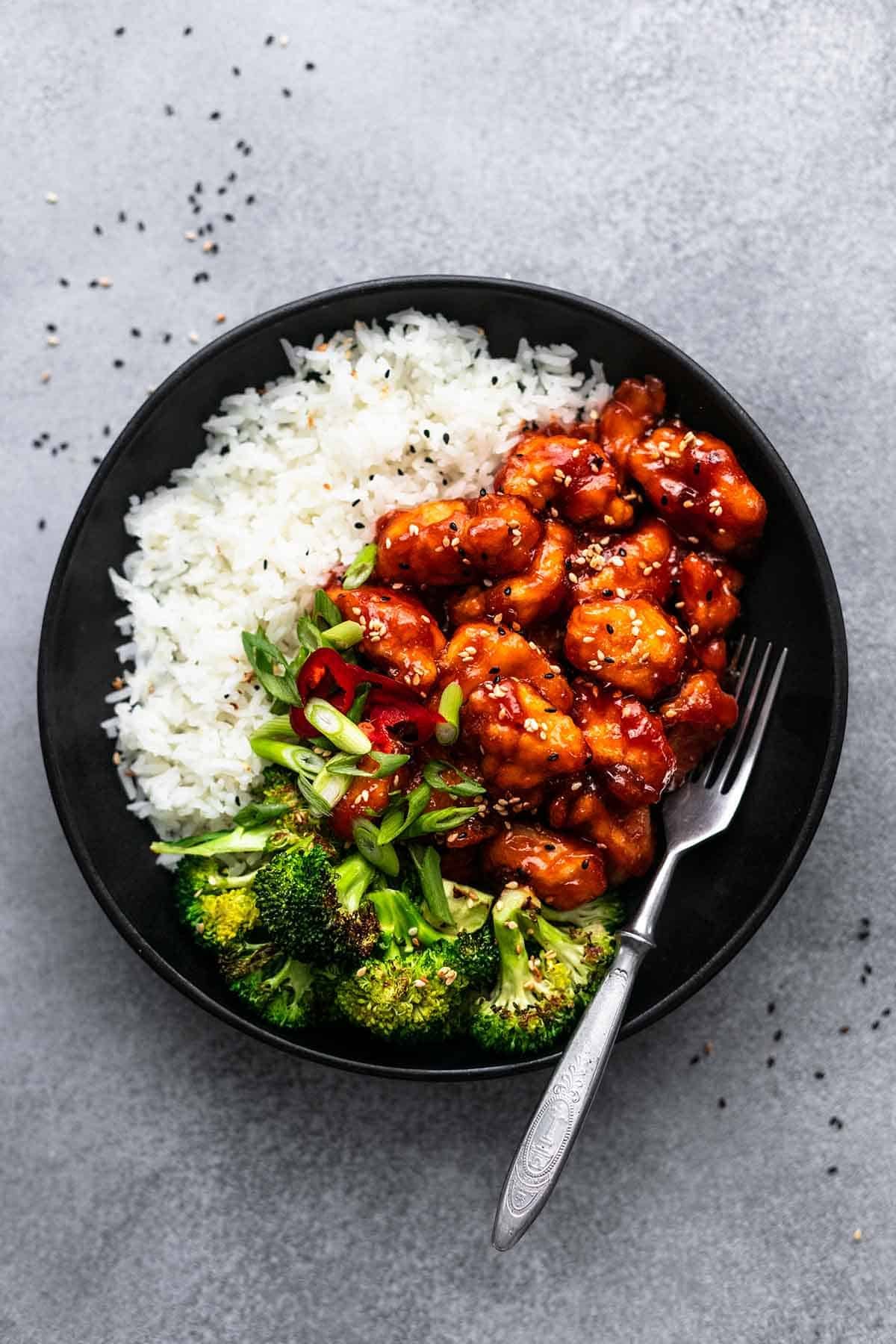 Sticky Chicken on Rice
