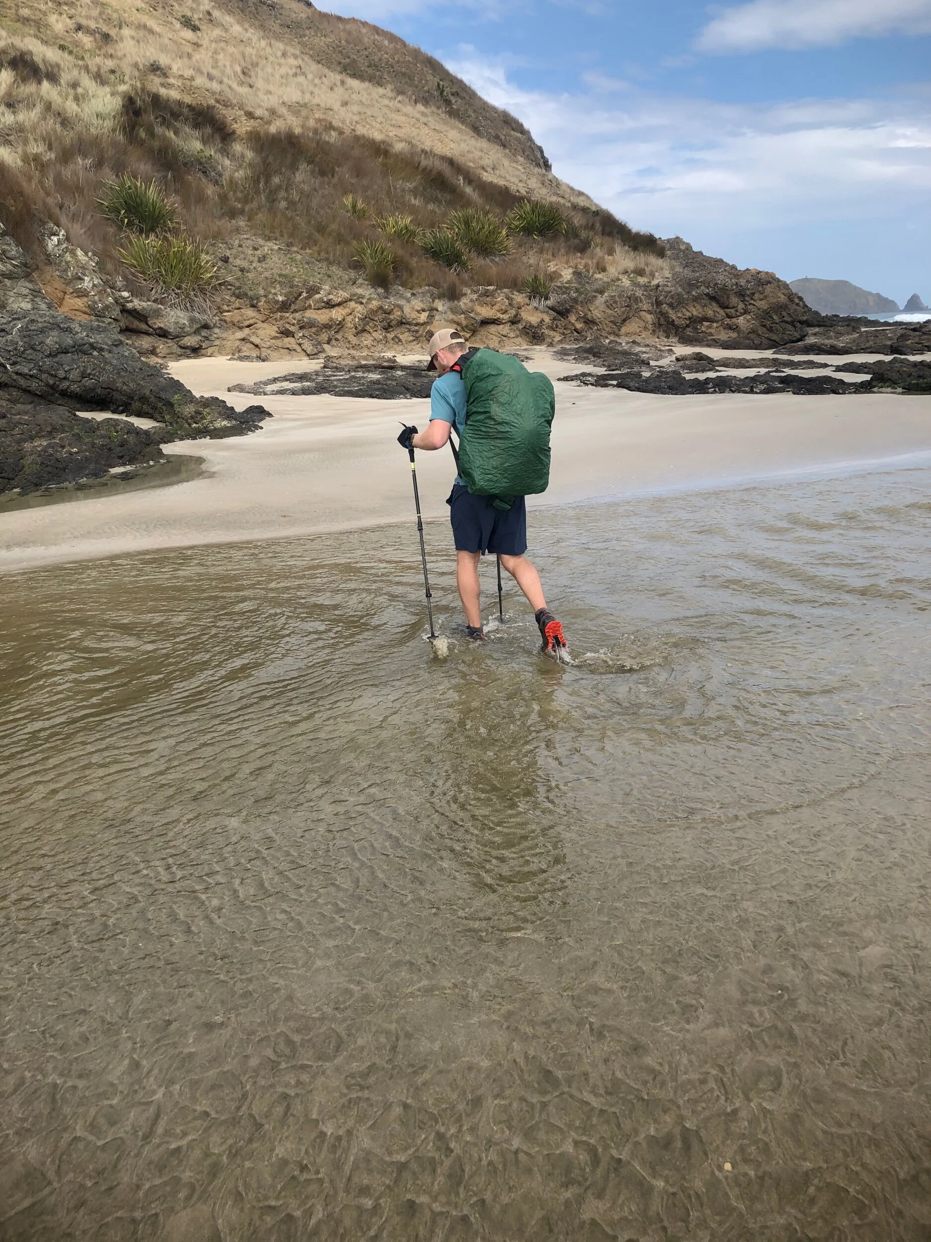 Alex getting his feet wet