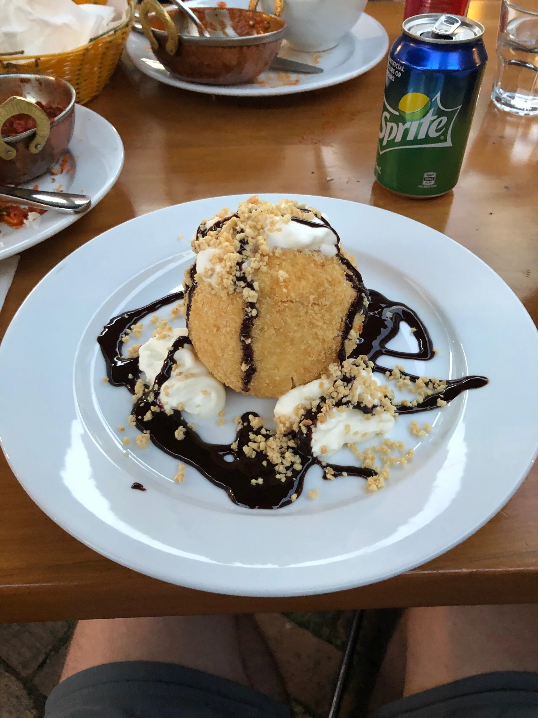 Giant deep fried ice cream